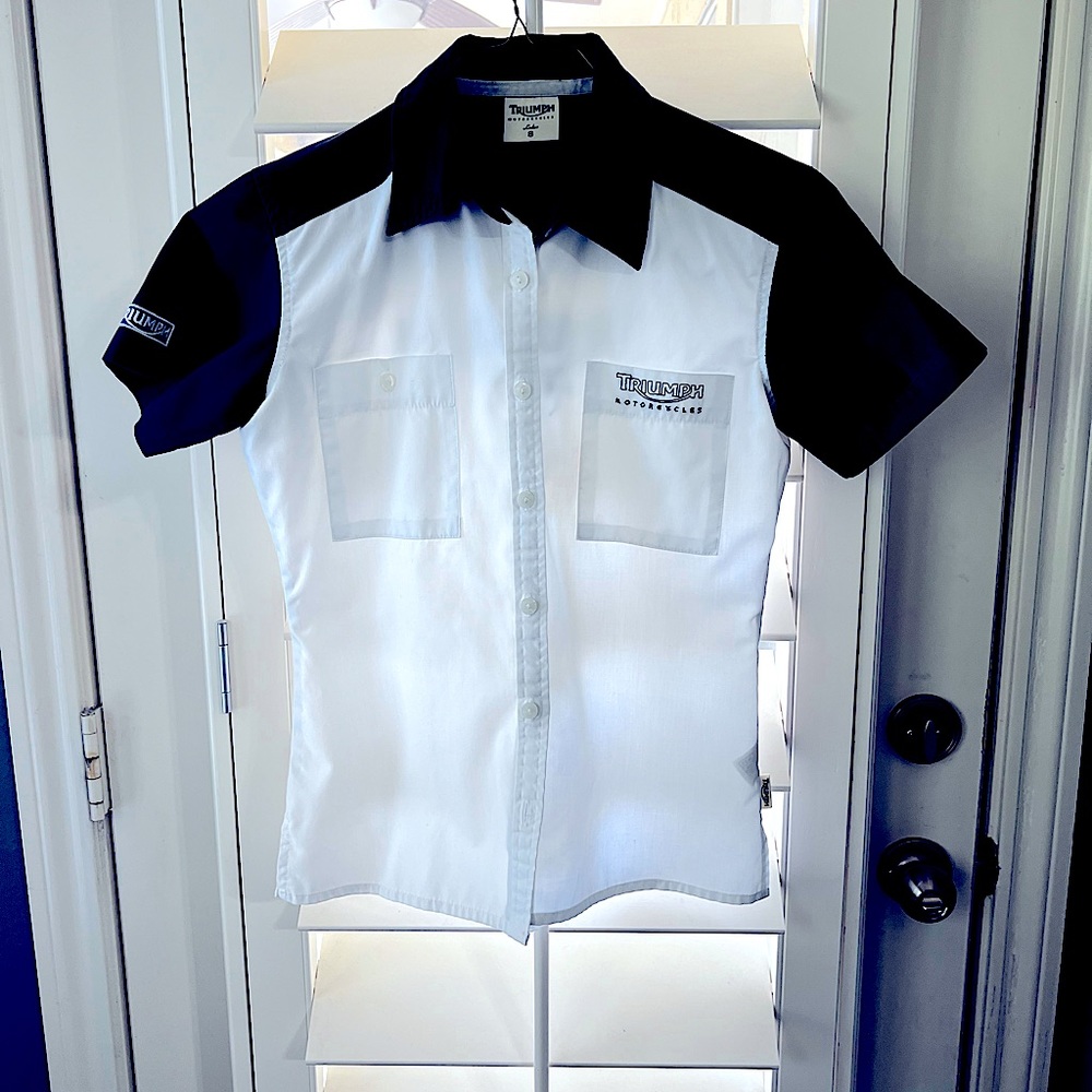Triumph mechanic style shirt.